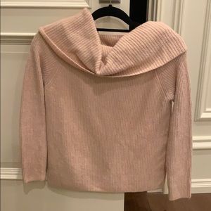 Pink off the shoulder sweater